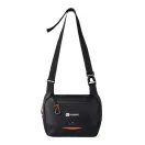 Geanta crossbody, Nordic Drift, 2610E17392, 27x8.5x19.5 cm, rPET, Negru