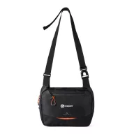   Geanta crossbody, Nordic Drift, 2610E17392, 27x8.5x19.5 cm, rPET, Negru