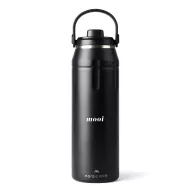   Sticla termos, Nordic Drift, 2610E19302, 940 ml, Cu maner, 26.7xØ8.7 cm, Otel inoxidabil, Polipropilena, Negru