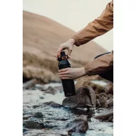   Sticla termos, Nordic Drift, 2610E19301, 750 ml, Cu maner, 27.5xØ7.9 cm, Otel inoxidabil, Polipropilena, Negru