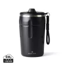Cana termos, Nordic Drift, 2610E19303, 350 ml, Cu maner, 15.1xØ8.6 cm, Otel inoxidabil, Polipropilena, Negru