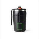 Cana termos, Nordic Drift, 2610E19303, 350 ml, Cu maner, 15.1xØ8.6 cm, Otel inoxidabil, Polipropilena, Negru