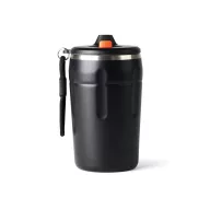   Cana termos, Nordic Drift, 2610E19303, 350 ml, Cu maner, 15.1xØ8.6 cm, Otel inoxidabil, Polipropilena, Negru
