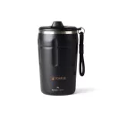 Cana termos, Nordic Drift, 2610E19303, 350 ml, Cu maner, 15.1xØ8.6 cm, Otel inoxidabil, Polipropilena, Negru
