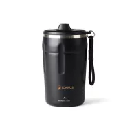   Cana termos, Nordic Drift, 2610E19303, 350 ml, Cu maner, 15.1xØ8.6 cm, Otel inoxidabil, Polipropilena, Negru