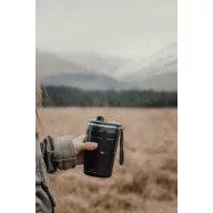   Cana termos, Nordic Drift, 2610E19303, 350 ml, Cu maner, 15.1xØ8.6 cm, Otel inoxidabil, Polipropilena, Negru