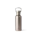 Sticla de apa, Nordic Drift, 2610E18356, 600 ml, Cu maner, 22.5xØ7.2 cm, Metal, Polipropilena, Argintiu