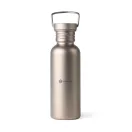 Sticla de apa, Nordic Drift, 2610E18356, 600 ml, Cu maner, 22.5xØ7.2 cm, Metal, Polipropilena, Argintiu
