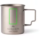 Cana usoara si rezistenta, Nordic Drift, 2610E19413, 450 ml, 9.3xØ7.7 cm, Metal, Argintiu