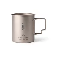   Cana usoara si rezistenta, Nordic Drift, 2610E19413, 450 ml, 9.3xØ7.7 cm, Metal, Argintiu