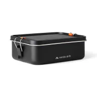   Caserola pentru pranz, Nordic Drift, 2610E17373, 1200 ml, 20x14.4x6.8 cm, Otel inoxidabil, Negru
