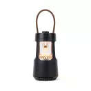 Boxa portabila cu lampa camping, Nordic Drift, 2610E18814, 10W, Wireless, 18xØ9.6 cm, ABS, Fier, Negru