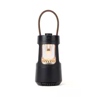   Boxa portabila cu lampa camping, Nordic Drift, 2610E18814, 10W, Wireless, 18xØ9.6 cm, ABS, Fier, Negru