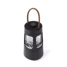 Boxa portabila cu lampa camping, Nordic Drift, 2610E18814, 10W, Wireless, 18xØ9.6 cm, ABS, Fier, Negru