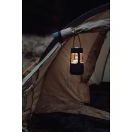   Boxa portabila cu lampa camping, Nordic Drift, 2610E18814, 10W, Wireless, 18xØ9.6 cm, ABS, Fier, Negru