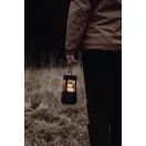 Boxa portabila cu lampa camping, Nordic Drift, 2610E18814, 10W, Wireless, 18xØ9.6 cm, ABS, Fier, Negru
