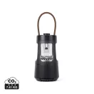 Boxa portabila cu lampa camping, Nordic Drift, 2610E18814, 10W, Wireless, 18xØ9.6 cm, ABS, Fier, Negru