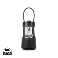   Boxa portabila cu lampa camping, Nordic Drift, 2610E18814, 10W, Wireless, 18xØ9.6 cm, ABS, Fier, Negru