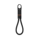 Cablu de incarcare, Nordic Drift, 2610E17655, 60 W, 18x4x1.5 cm, Zinc, rPET, Negru