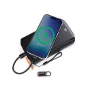 Cablu de incarcare, Nordic Drift, 2610E17655, 60 W, 18x4x1.5 cm, Zinc, rPET, Negru