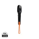 Set tacamuri outdoor 4-in-1, Nordic Drift, 2610E19070, 16.3x3.5x1.5 cm, Otel inoxidabil, Aluminiu, Negru