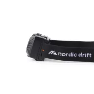   Lanterna de cap reincarcabila, Nordic Drift, 2610E18569, 6.1x3.6x4.7 cm, ABS, Policarbonat, Negru