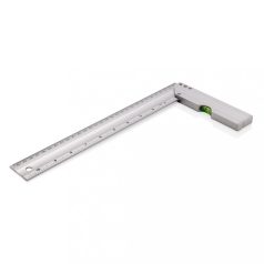   Boloboc cu rigla, Everestus, 42FEB232372, 30.7x15x1.1 cm, Aluminiu, Acril, Argintiu