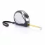 Ruleta cromata lungime 5 m, auto stop, Everestus, 20IAN1388, Negru, ABS, Termoplastic