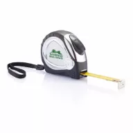   Ruleta cromata lungime 5 m, auto stop, Everestus, 20IAN1388, Negru, ABS, Termoplastic
