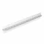 Rigla triunghiulara 30cm, 5 scari diferite, Everestus, 20IAN1373, Argintiu, Aluminiu