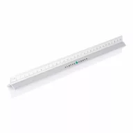   Rigla triunghiulara 30cm, 5 scari diferite, Everestus, 20IAN1373, Argintiu, Aluminiu