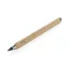 Creion tamplar multifunctional, 2401E16195, XD, 14.8xØ1 cm, Bambus, Grafit, Maro