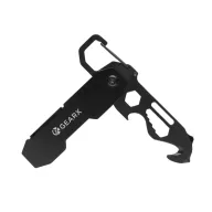   Cutter pliabil cu carabina, 2509E17049, GearX, 9.1x2.3x0.8 cm, Otel, Negru