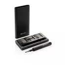 Set surubelnite, GearX, 42FEB230169, 13.3x6.7x1.6 cm, Aluminiu, ABS, Negru