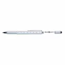 Pix multifunctional 5-in-1, cu ruleta 7 cm, Everestus, 20IAN1290, Gri, Aluminiu