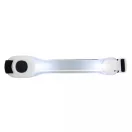 Curea de siguranta cu led-uri pentru brat, Everestus, 20IAN079, Termoplastic, Poliester, Alb