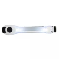   Curea de siguranta cu led-uri pentru brat, Everestus, 20IAN079, Termoplastic, Poliester, Alb
