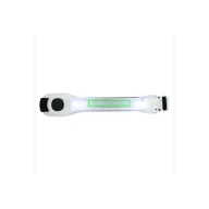   Curea de siguranta cu led-uri pentru brat, Everestus, 20IAN079, Termoplastic, Poliester, Alb