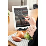   Suport de tableta pentru bucatar cu pix touch, XD, STT184, otel inoxidabil, polipropilena, negru