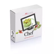   Suport de tableta pentru bucatar cu pix touch, XD, STT184, otel inoxidabil, polipropilena, negru