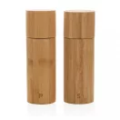 Set 2 rasnite sare si piper, Ukiyo, 22FEB0084, 5x5x14.8xØ 5 cm, Bambus, Natur