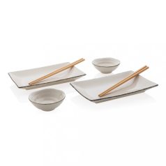   Set sushi dinner pentru 2 persoane, Ukiyo, 22FEB0139, 20.5x13x3.5 cm, Ceramica, Alb