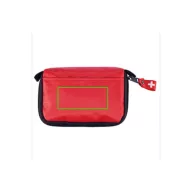   Set de prim ajutor cu husa de protectie, poliester, metal, Everestus, TSPA17, rosu