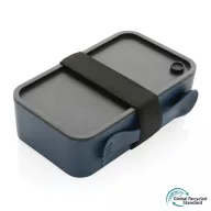   Caserola pranz, Everestus, 18SEP2390, 1200 ml, 19x11.4x5.4 cm, Polipropilena, Silicon, Albastru navy