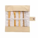 Set de tacamuri ecologice, 5 piese, Everestus, 9IA19315, Bambus, Nylon, Alb