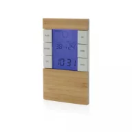   Statie meteo, XD, 42FEB231361, 8x3.8x14 cm, ABS, Bambus, Maro