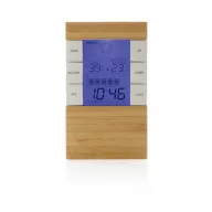   Statie meteo, XD, 42FEB231361, 8x3.8x14 cm, ABS, Bambus, Maro
