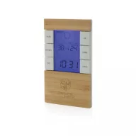   Statie meteo, XD, 42FEB231361, 8x3.8x14 cm, ABS, Bambus, Maro