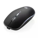 Light up logo wireless mouse, black ABS black
