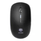 Light up logo wireless mouse, black ABS black